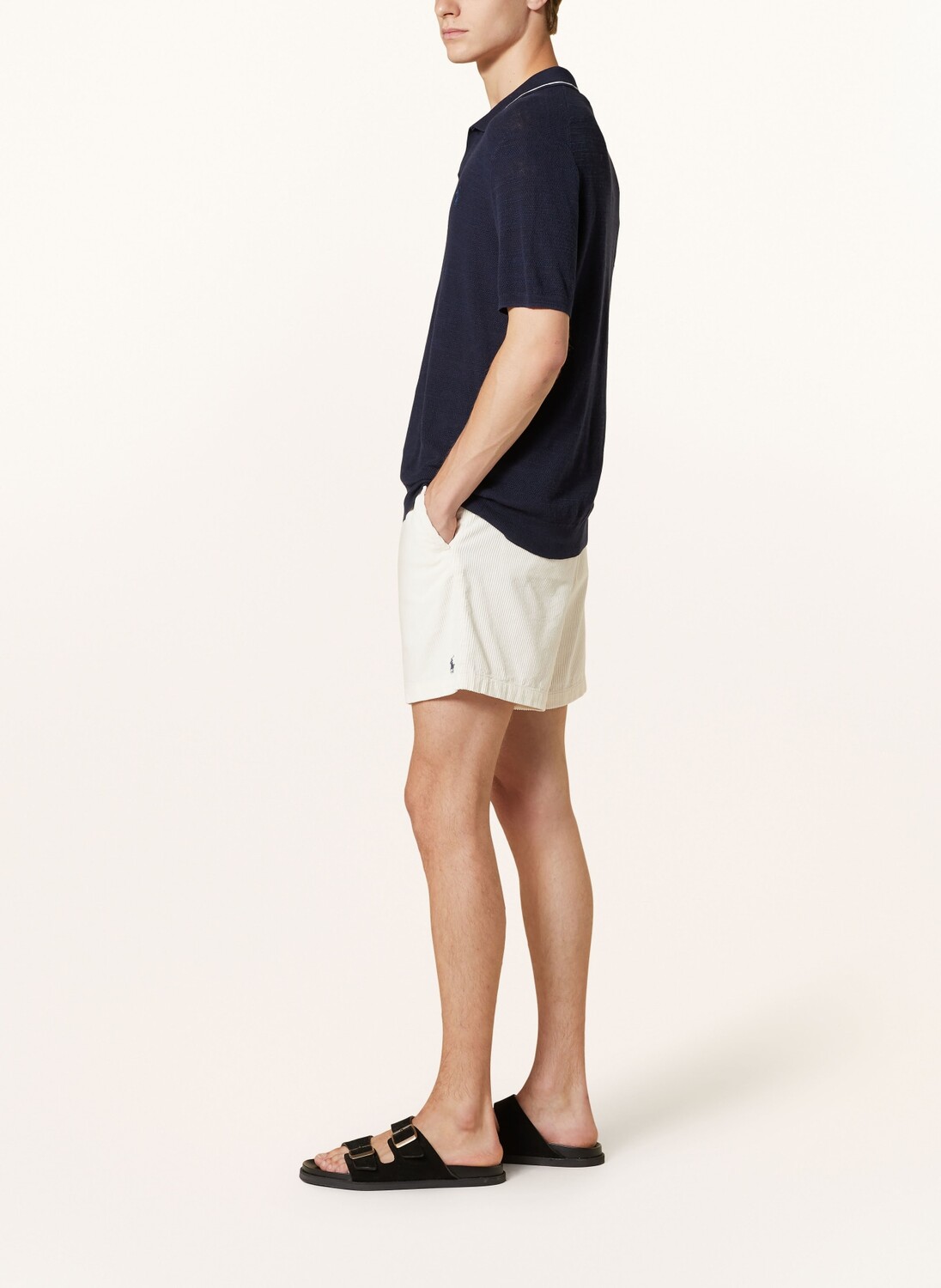 Вельветовые шорты классического кроя POLO RALPH LAUREN, белый — фото 4