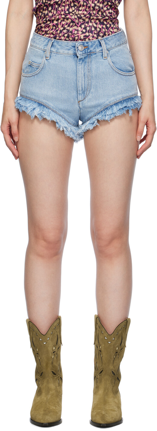 

Синие джинсовые шорты Eneidao Isabel Marant