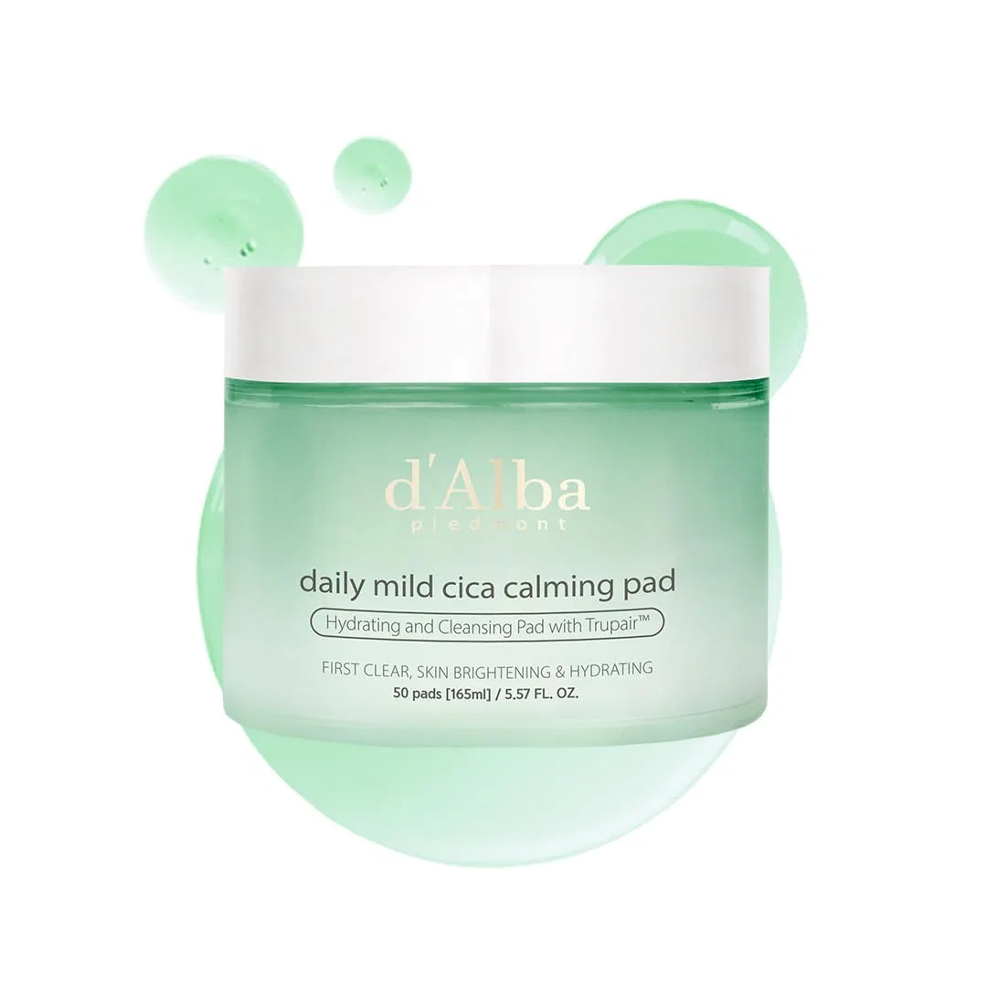 Сыворотка D'Alba Piedmont — Успокаивающие диски для лица «Daily Mild Cica Calming Pad» от