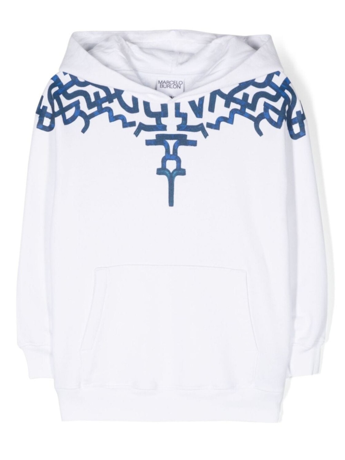

Marcelo Burlon County Of Milan худи оверсайз Graffiti Wings, белый