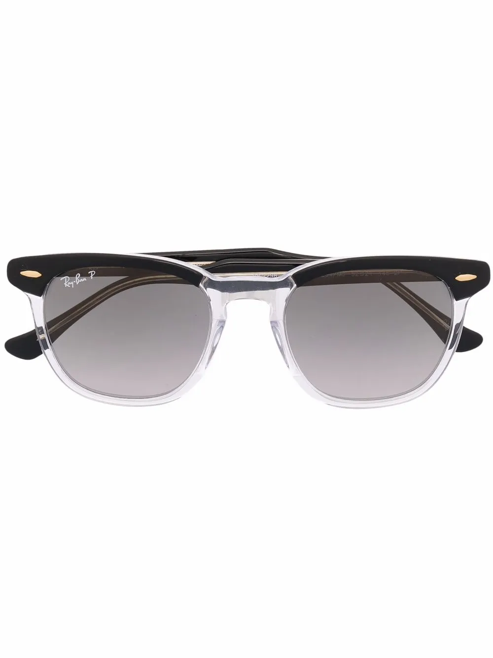 

Солнцезащитные очки в полуободковой оправе Ray-Ban, черный