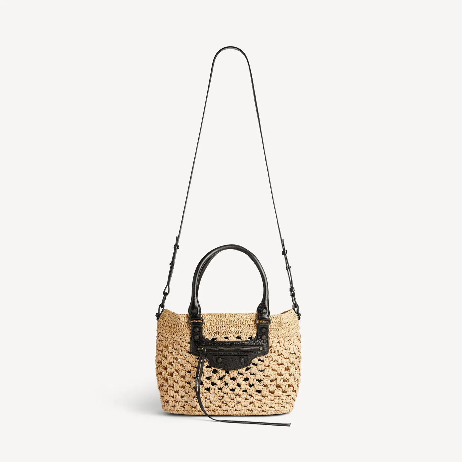 Женская сумка Le City Basket Small в цвете натуральный/черный BALENCIAGA — фото 4