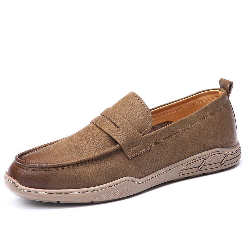 

Повседневные кожаные туфли мужские с низким верхом KACHILANG, Yellow Brown