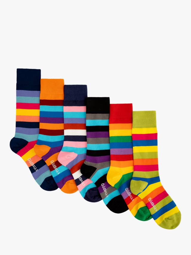 

Полосатые носки OddBalls, разноцветный