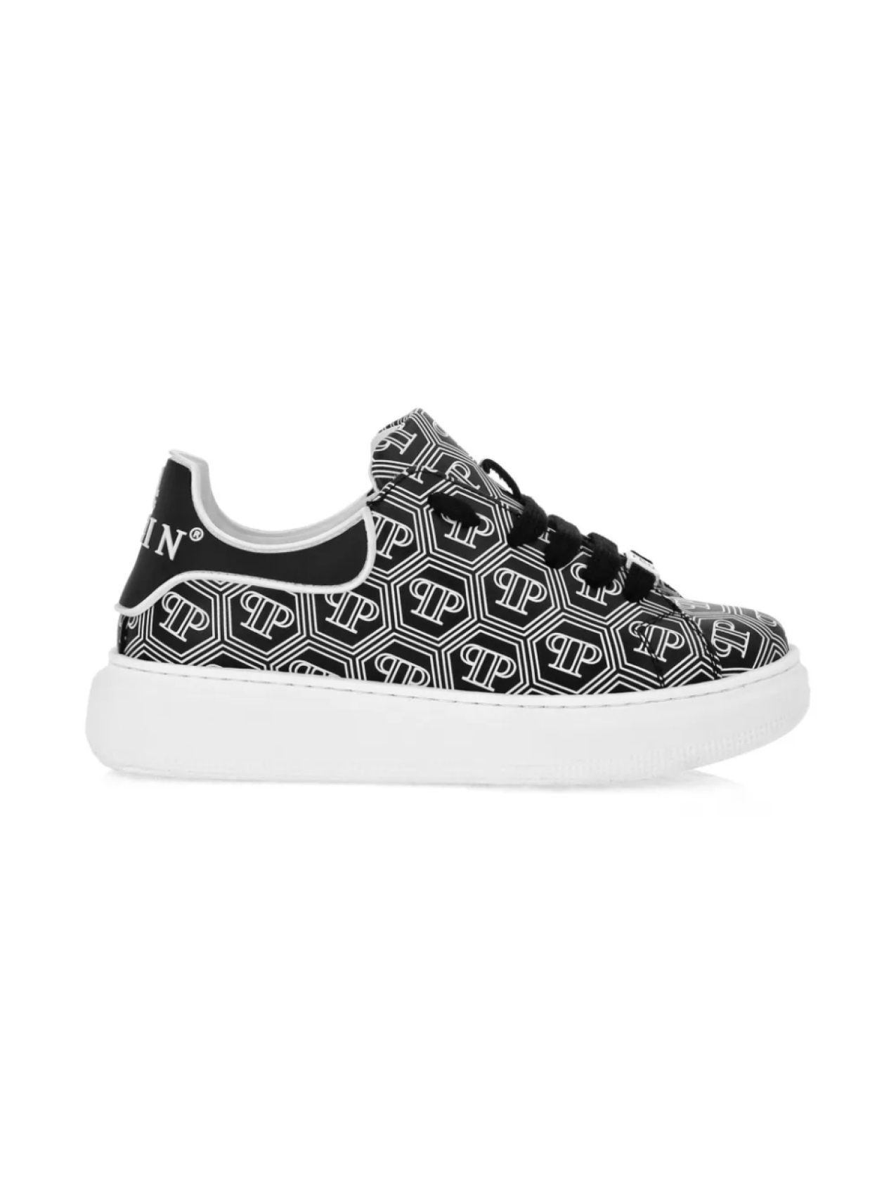 

Низкие кеды с монограммой Philipp Plein, черный
