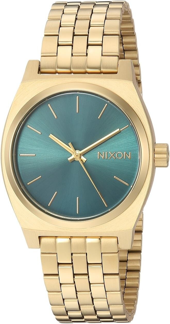 

Часы Medium Time Teller Nixon, цвет Light Gold/Turquoise