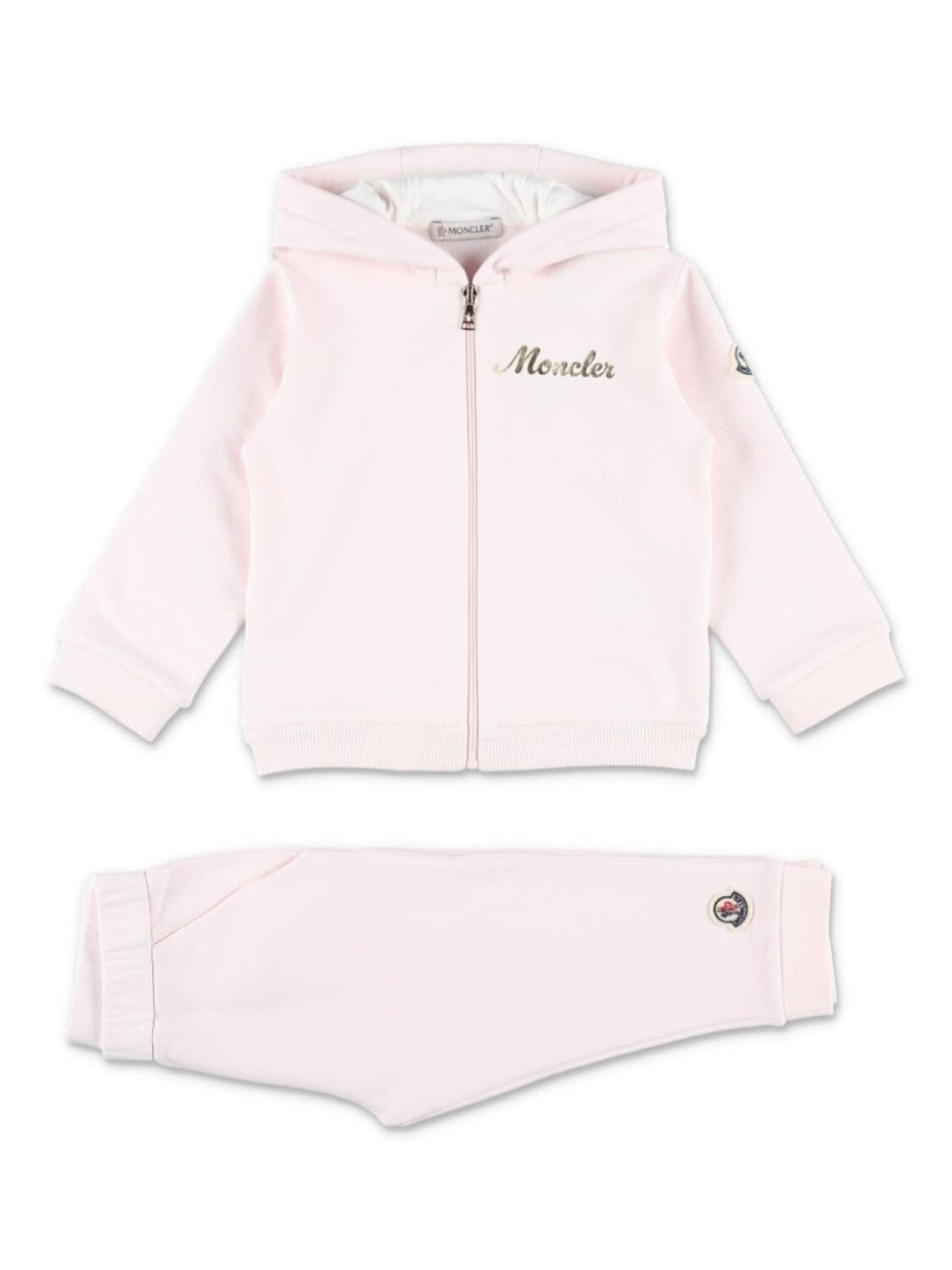 

Moncler Enfant спортивный костюм из джерси с логотипом, розовый