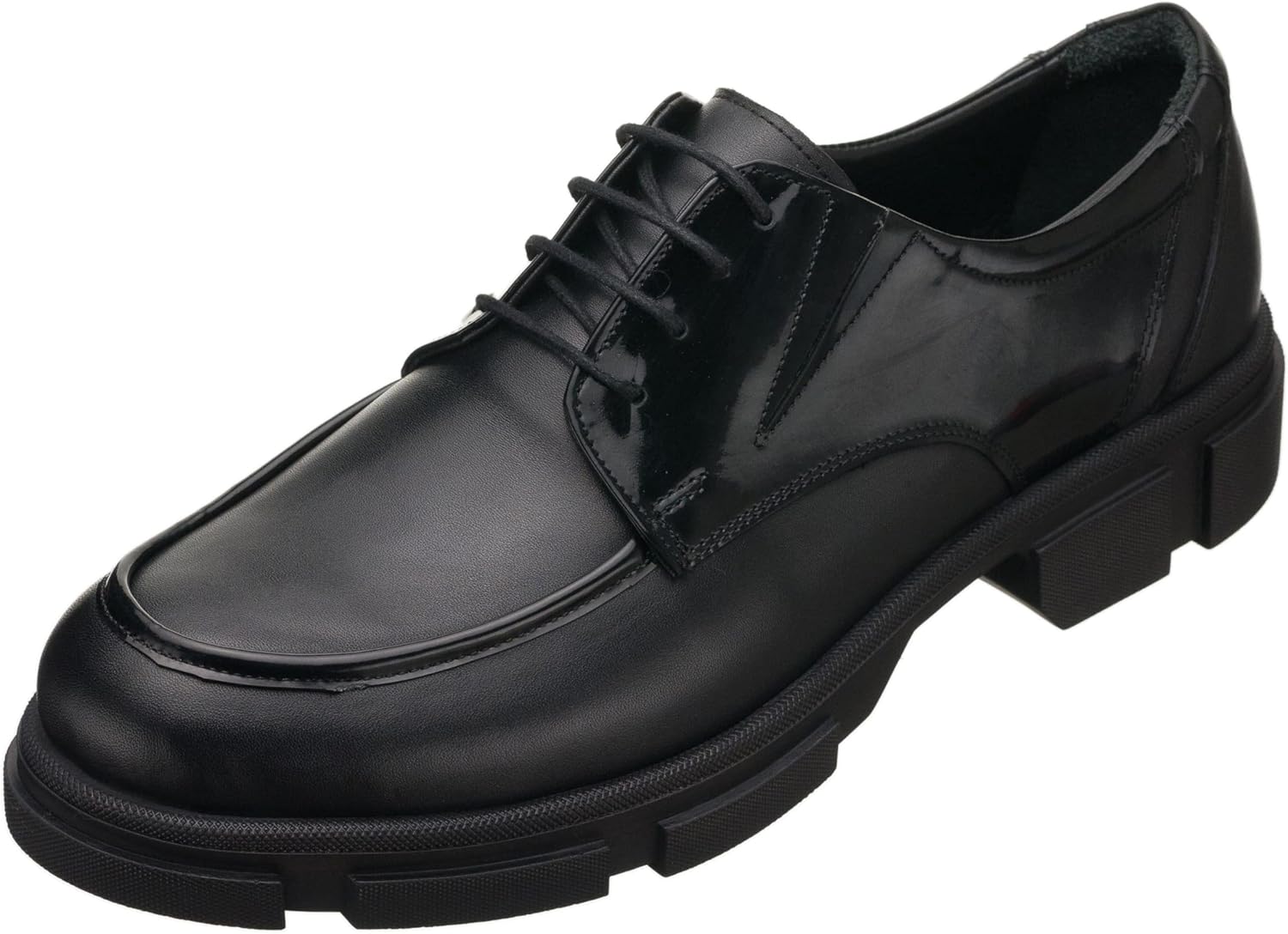 

Мужские черные кожаные туфли DALGALA большого размера, ручной работы, дерби, повседневные и классические, с лакированной кожей