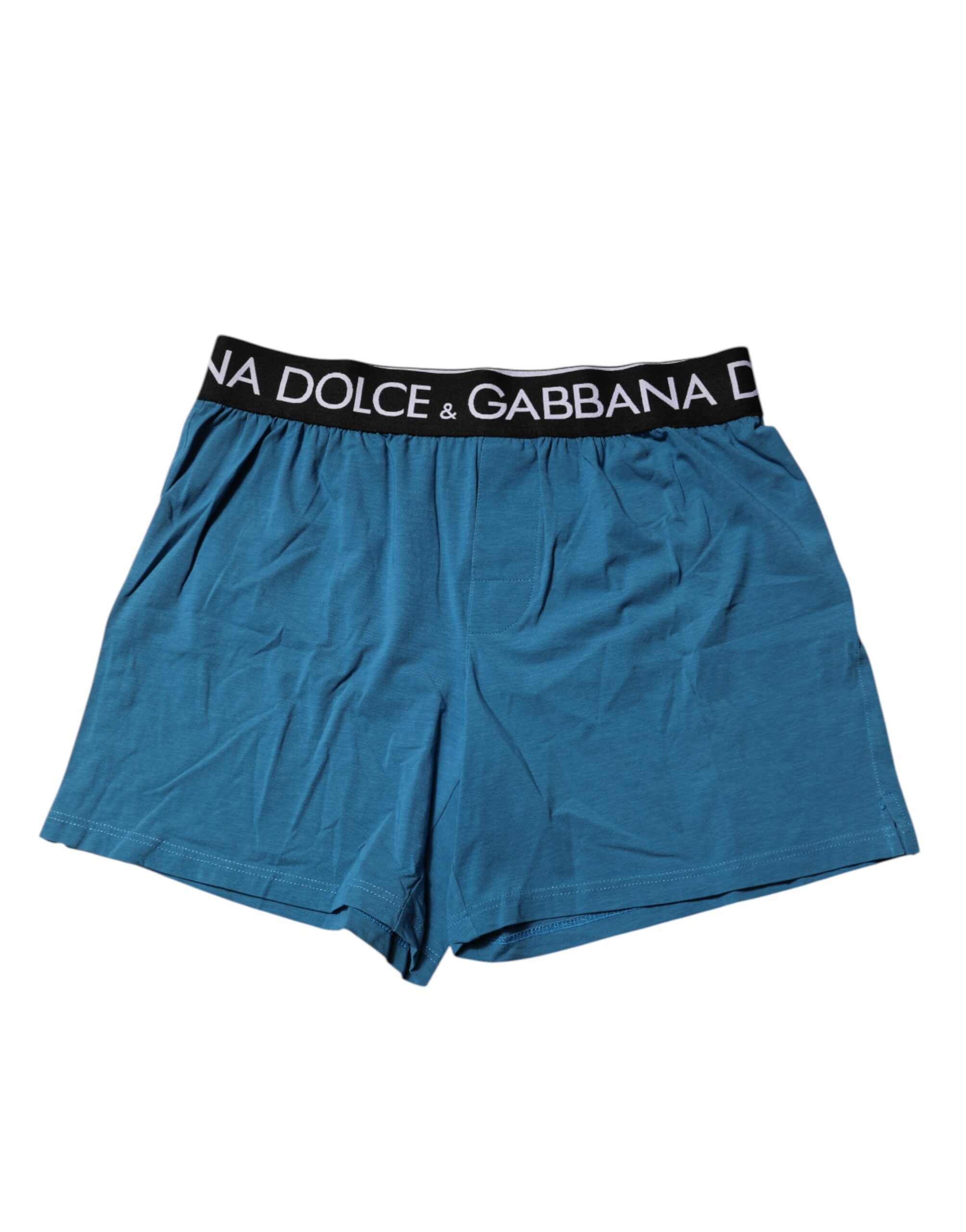 

Синие боксеры с логотипом и талией, обычные, нижнее белье Dolce & Gabbana, синий