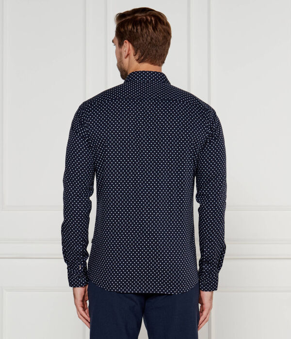 Рубашка p-hank-spread-243 Slim fit Boss, синий — фото 3