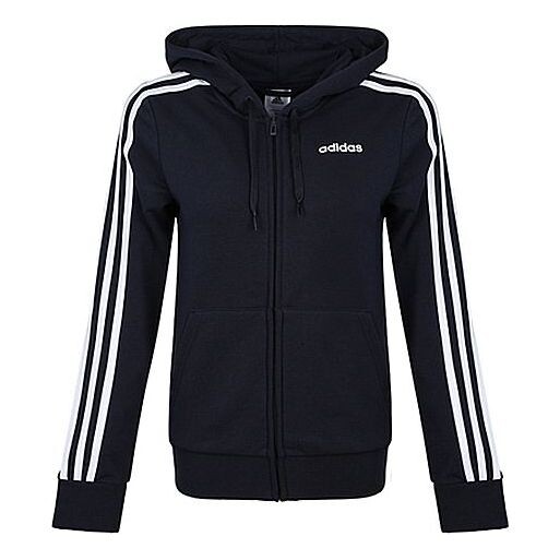 

Куртка 3 полоски толстовка с капюшоном Adidas, черный