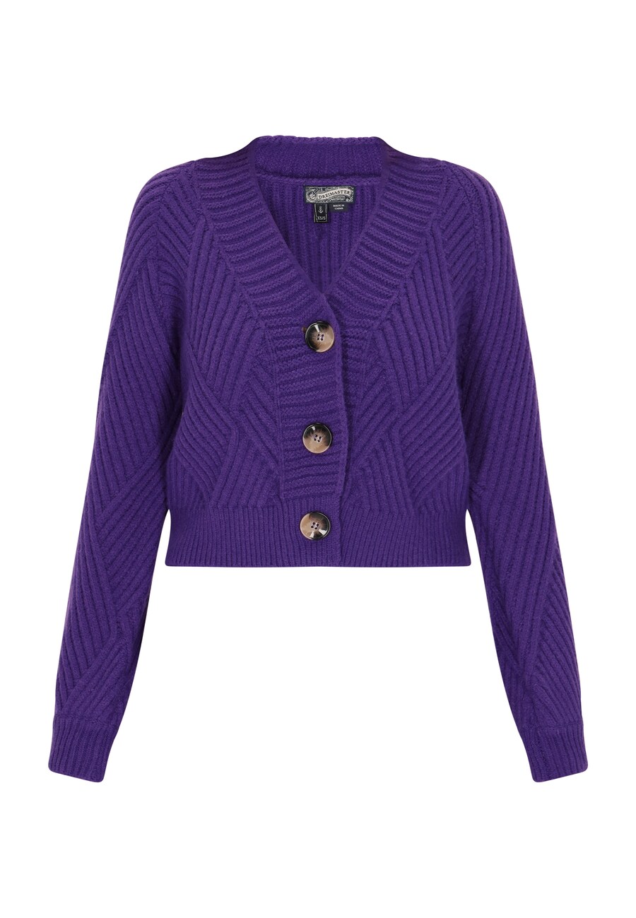 

Вязаный кардиган DreiMaster Vintage, темно-фиолетовый