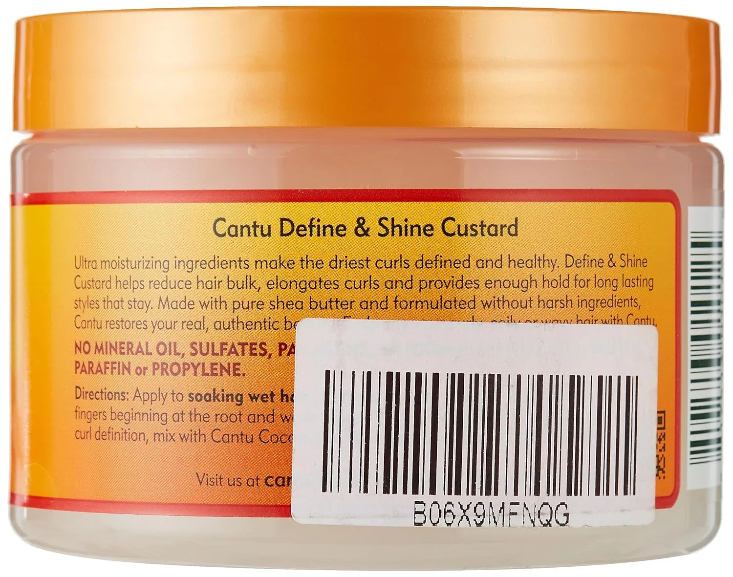 Крем-гель для укладки Cantu Natural Hair Define And Shine Custard (2 шт.) Cantu — фото 2