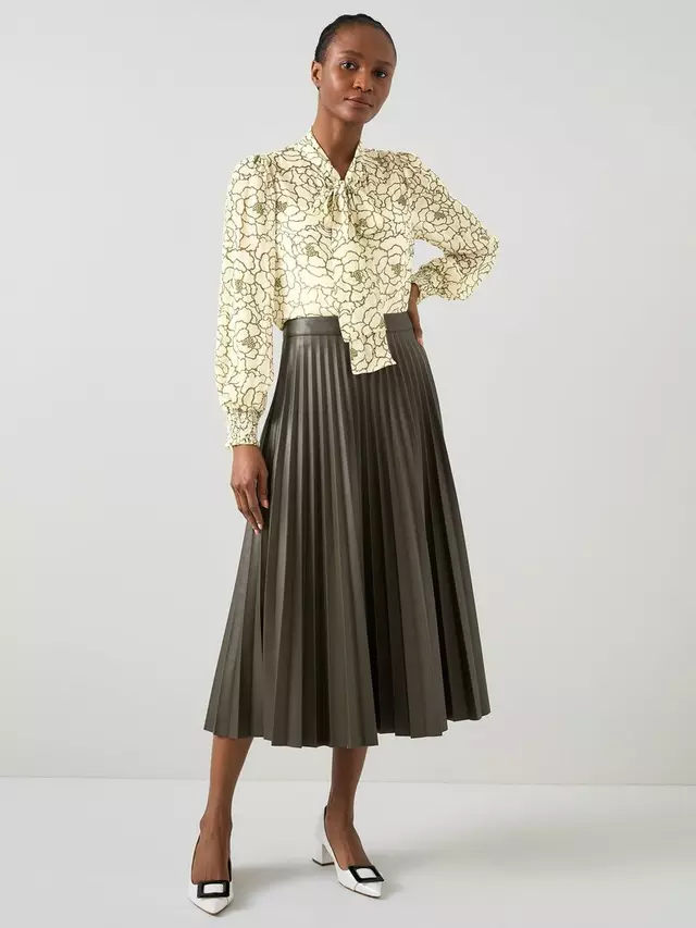 

Топ L.K.Bennett Penny Peony Silk, цвет cream/multi