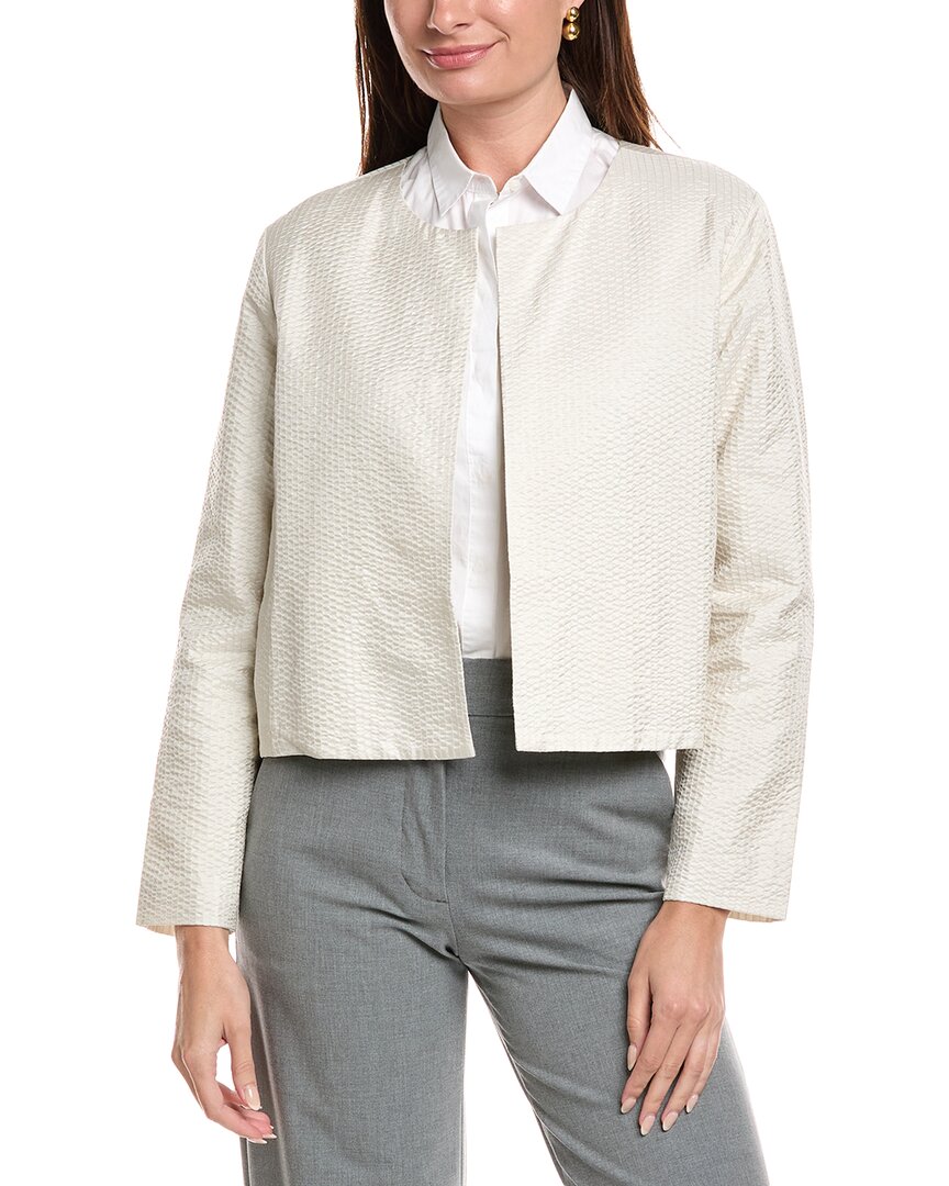 

Шелковый жакет Эйлин Фишер Eileen Fisher, белый