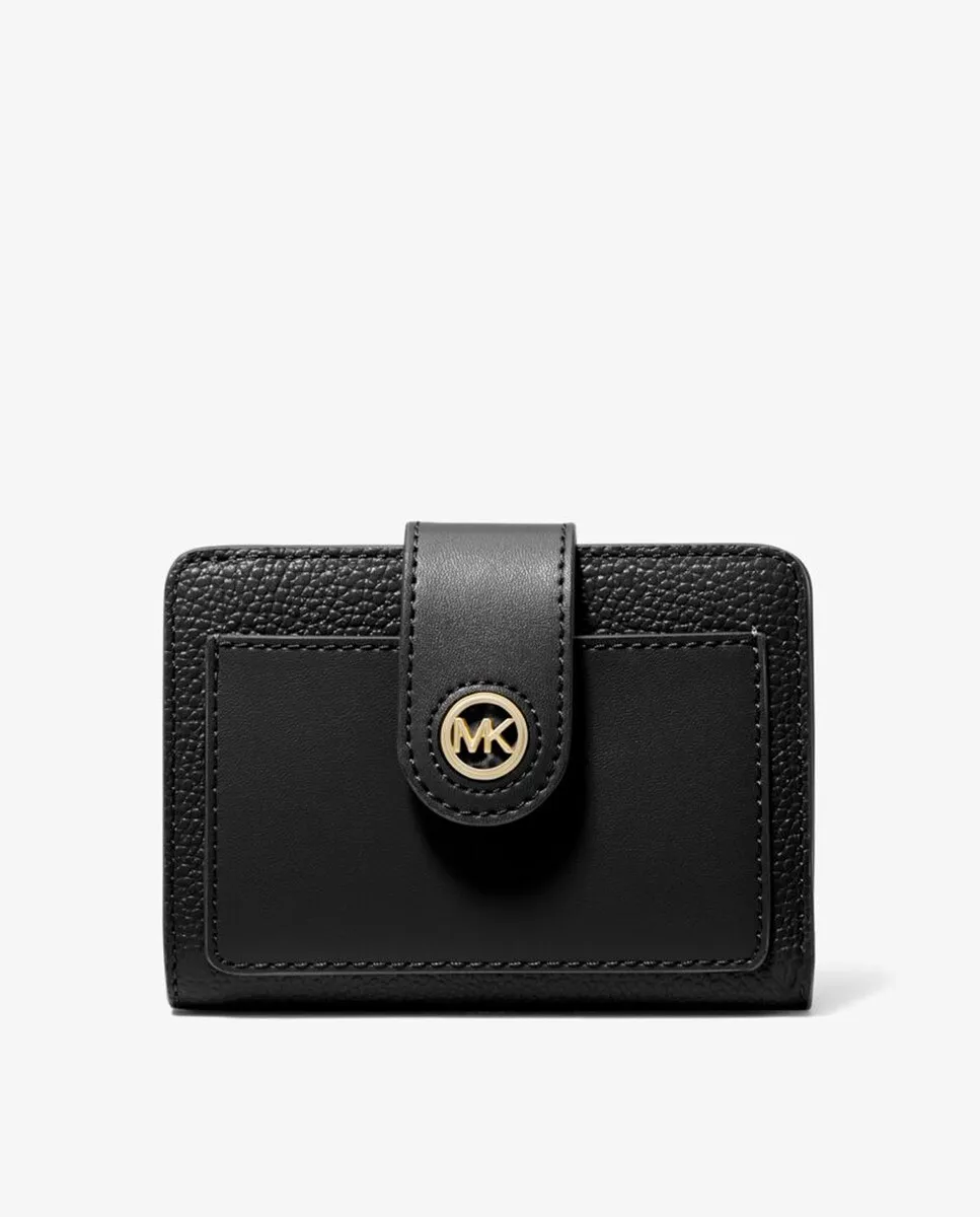 

Маленький женский кожаный кошелек Michael Michael Kors, черный