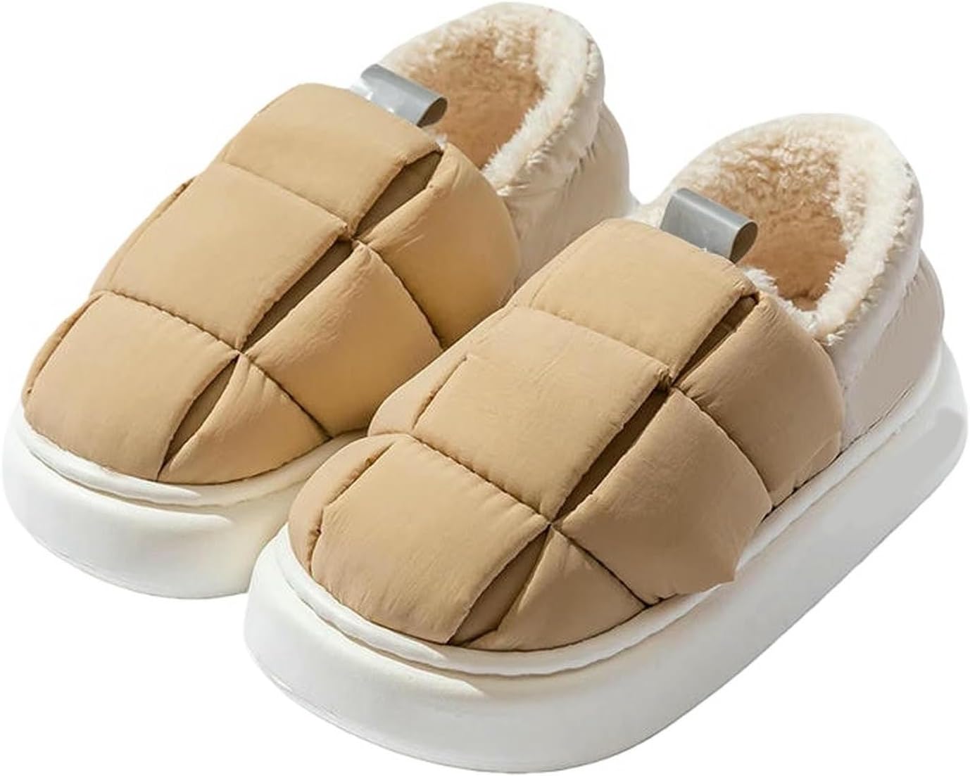 

Домашние тапочки для женщин из хлопка, осень-зима, теплые, плотные, для дома, мужские Uebherv, хаки