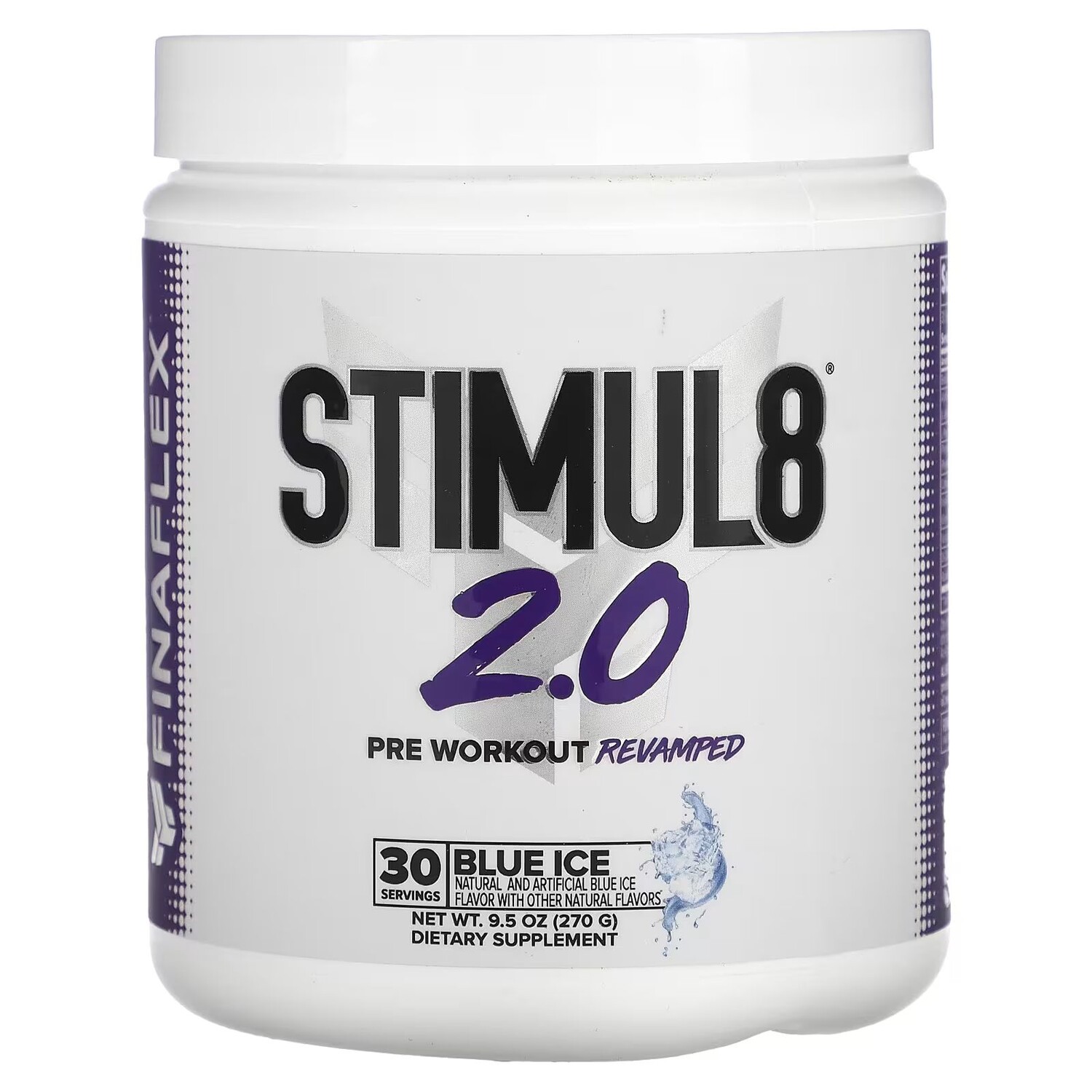 

Stimul8 2.0, Голубой лед, 9,5 унций (270 г) Finaflex