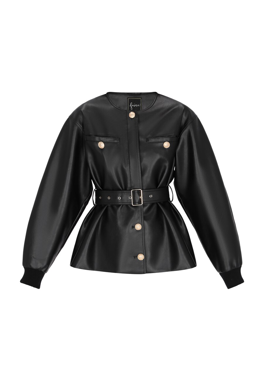 

Куртка межсезонная faina Fashion Look, черный