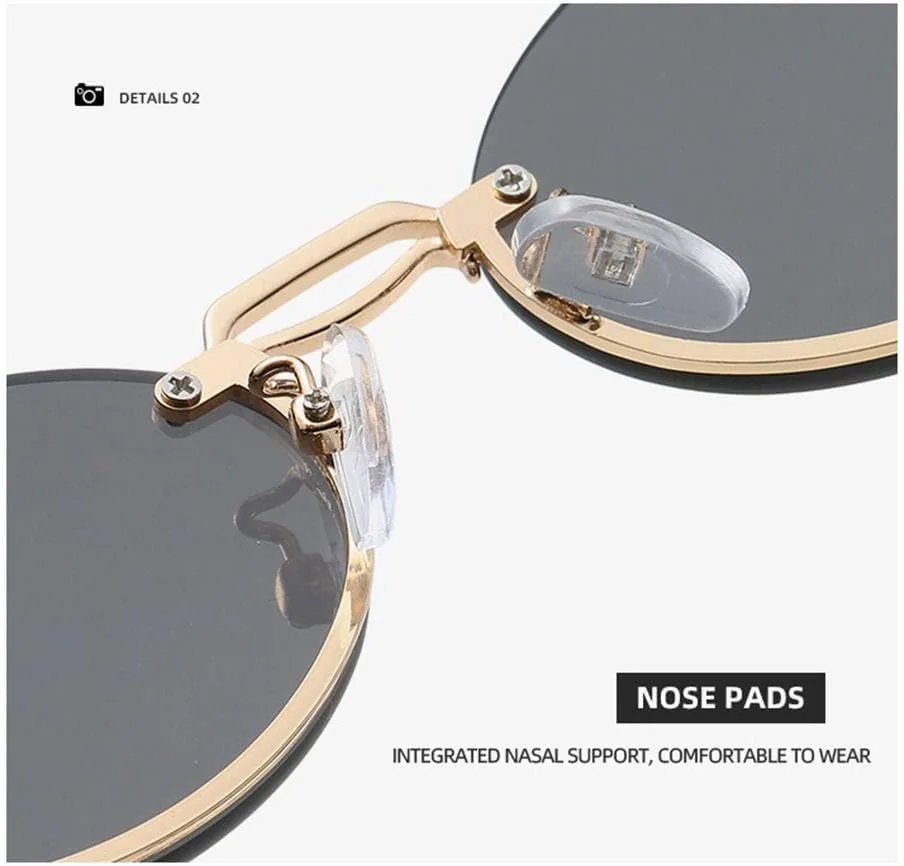 

Винтажные солнцезащитные очки в маленькой овальной оправе, модные, персонализированные, для мужчин и женщин. Лучшие мужские и женские солнцезащитные очки WNCKSQ, Gray