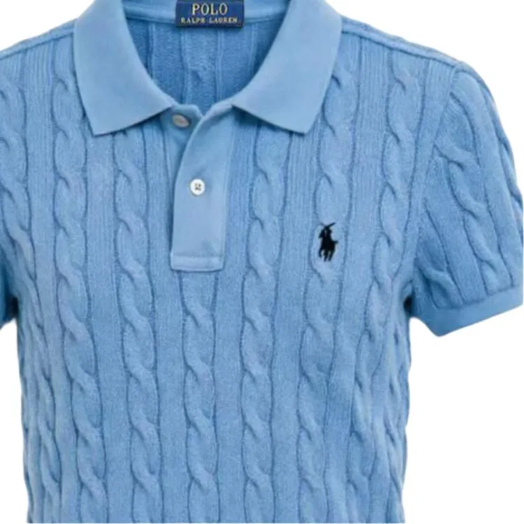 Джемпер Slim Fit Polo Ralph Lauren синий — фото 3