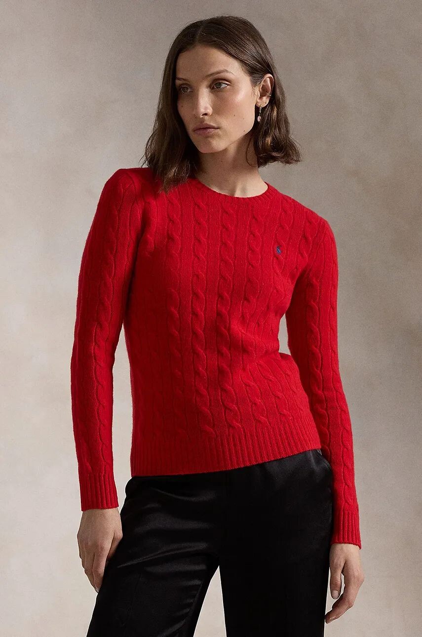 

Шерстяной свитер Polo Ralph Lauren, гранатовый