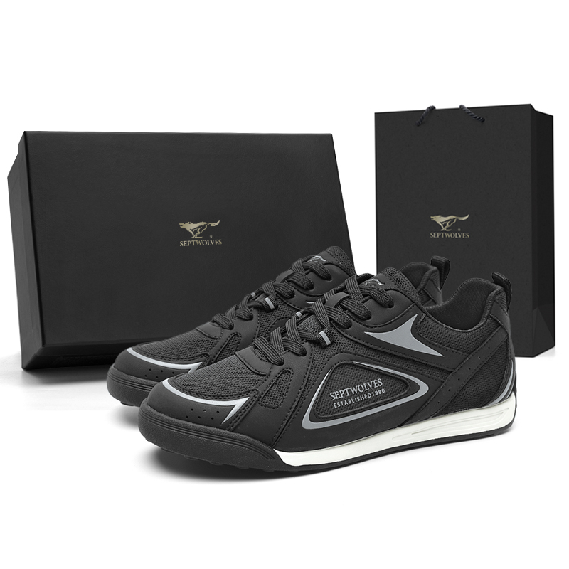 

Низкие повседневные туфли мужские SEPTWOLVES, Black (Standard Leather Shoe Size)