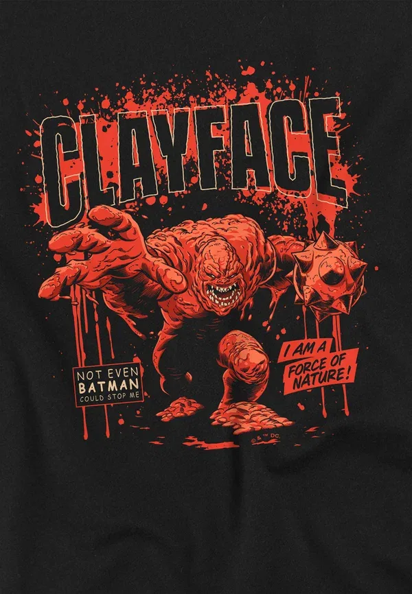Футболка Batman clayface force of nature print t-shirt Cotton Soul, черный — фото 3