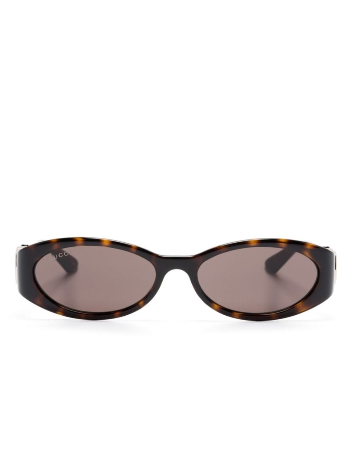 

Gucci Eyewear солнцезащитные очки в овальной оправе, коричневый