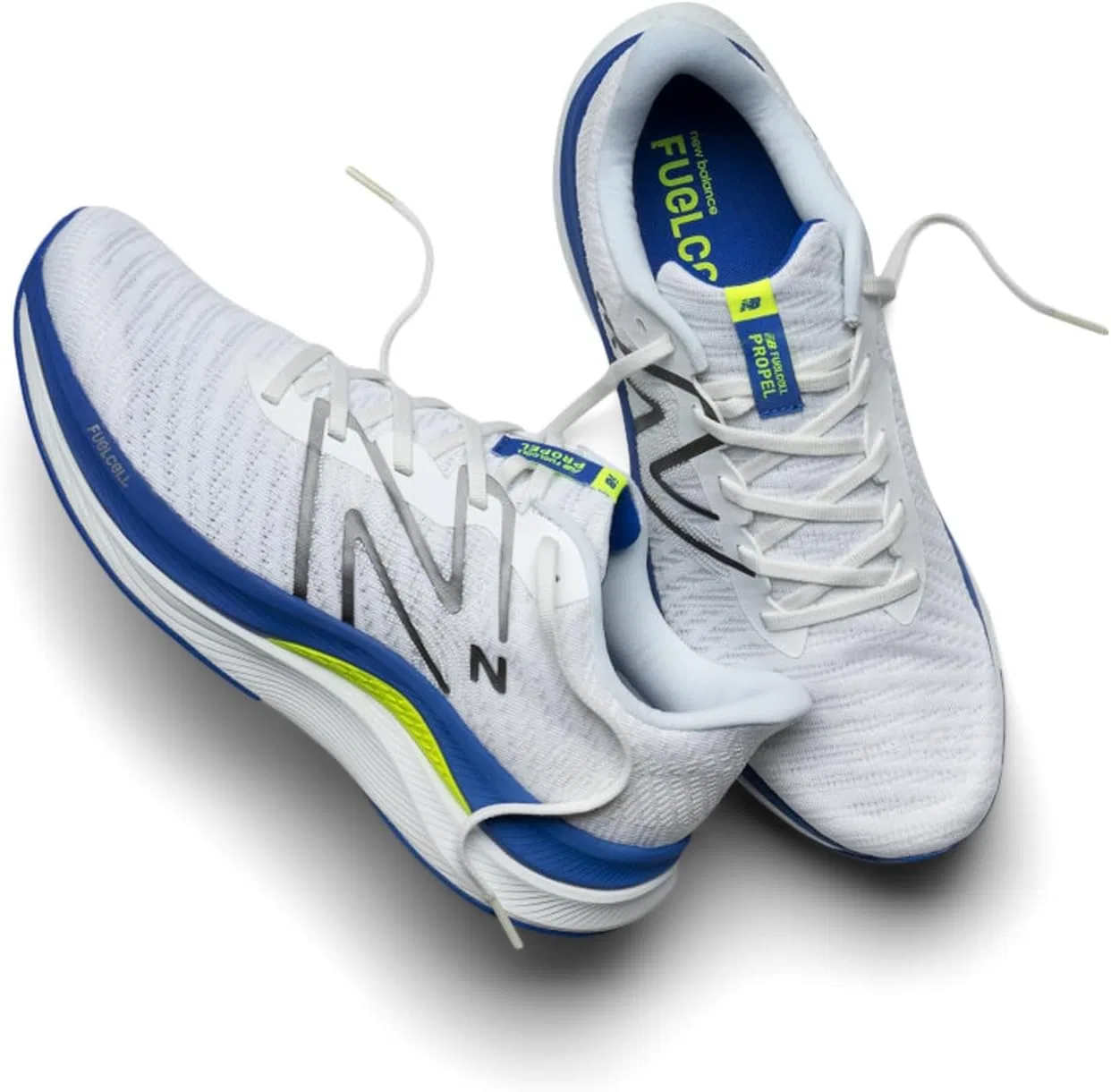 Мужские беговые кроссовки New Balance Fuelcell Propel V4, White Navy 30 Watt — фото 2