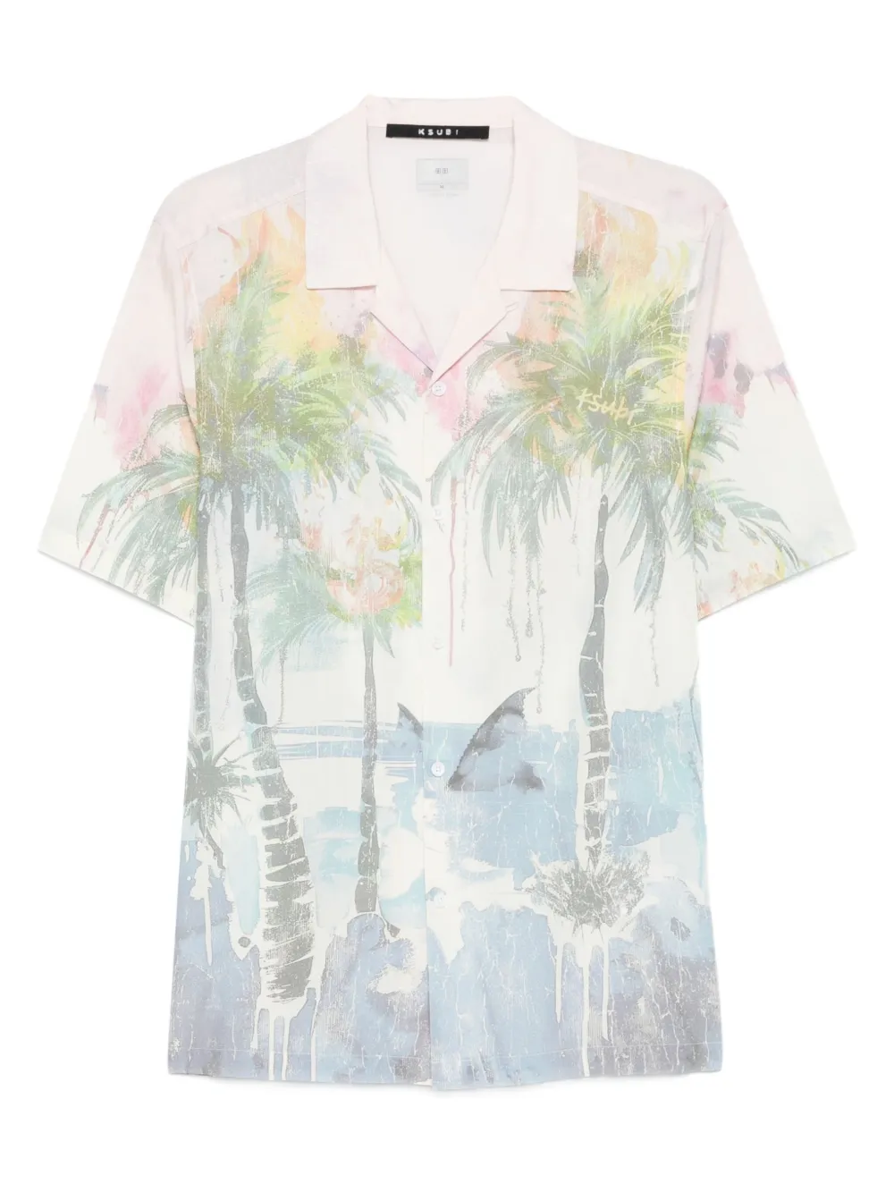 

Рубашка Poolside с короткими рукавами Ksubi, розовый