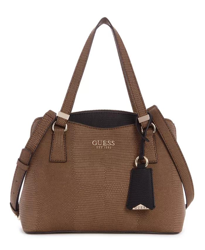 

Сумка через плечо Lyndi Small с тремя отделениями GUESS, коричневый