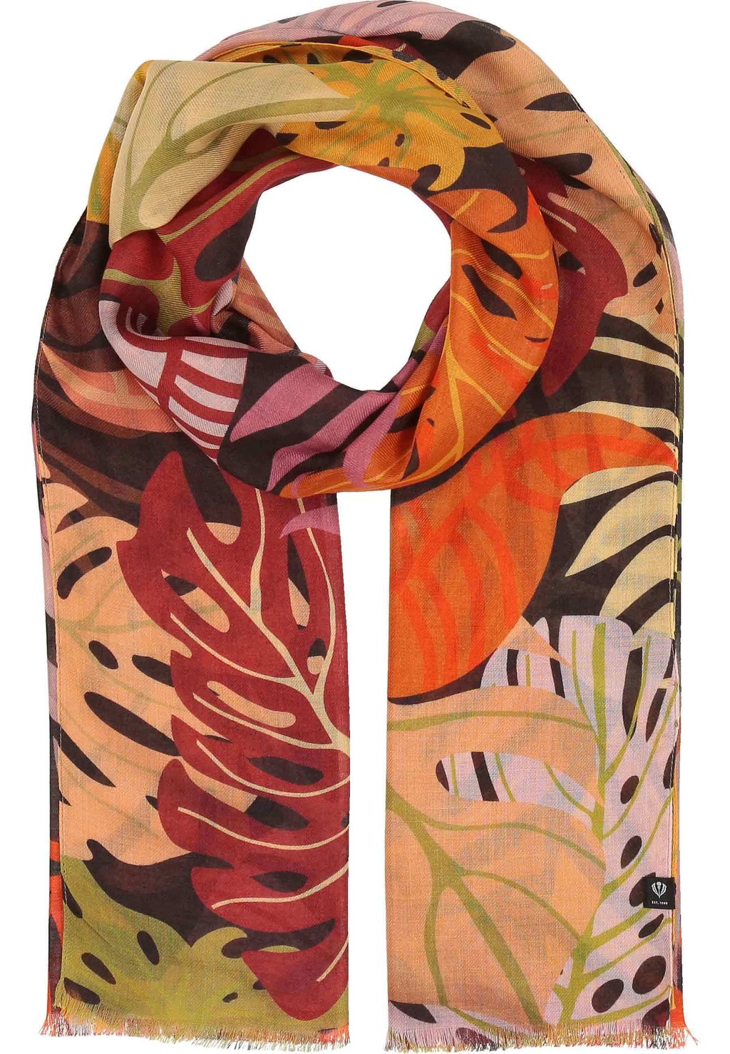 

Шарф TROPICAL FLORAL STOLA FRAAS, желтый