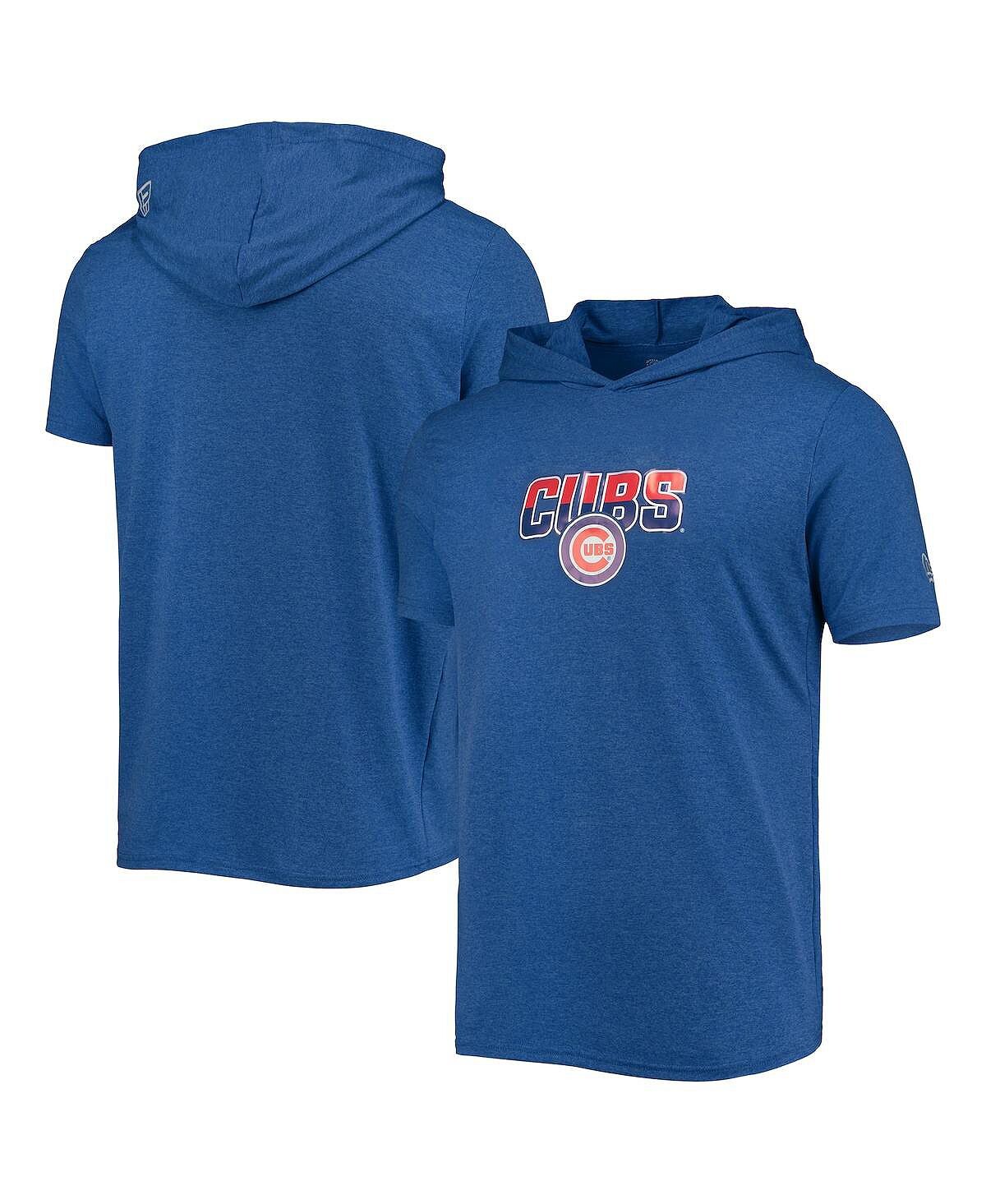 

Мужская футболка с худи с принтом Royal Chicago Cubs New Era