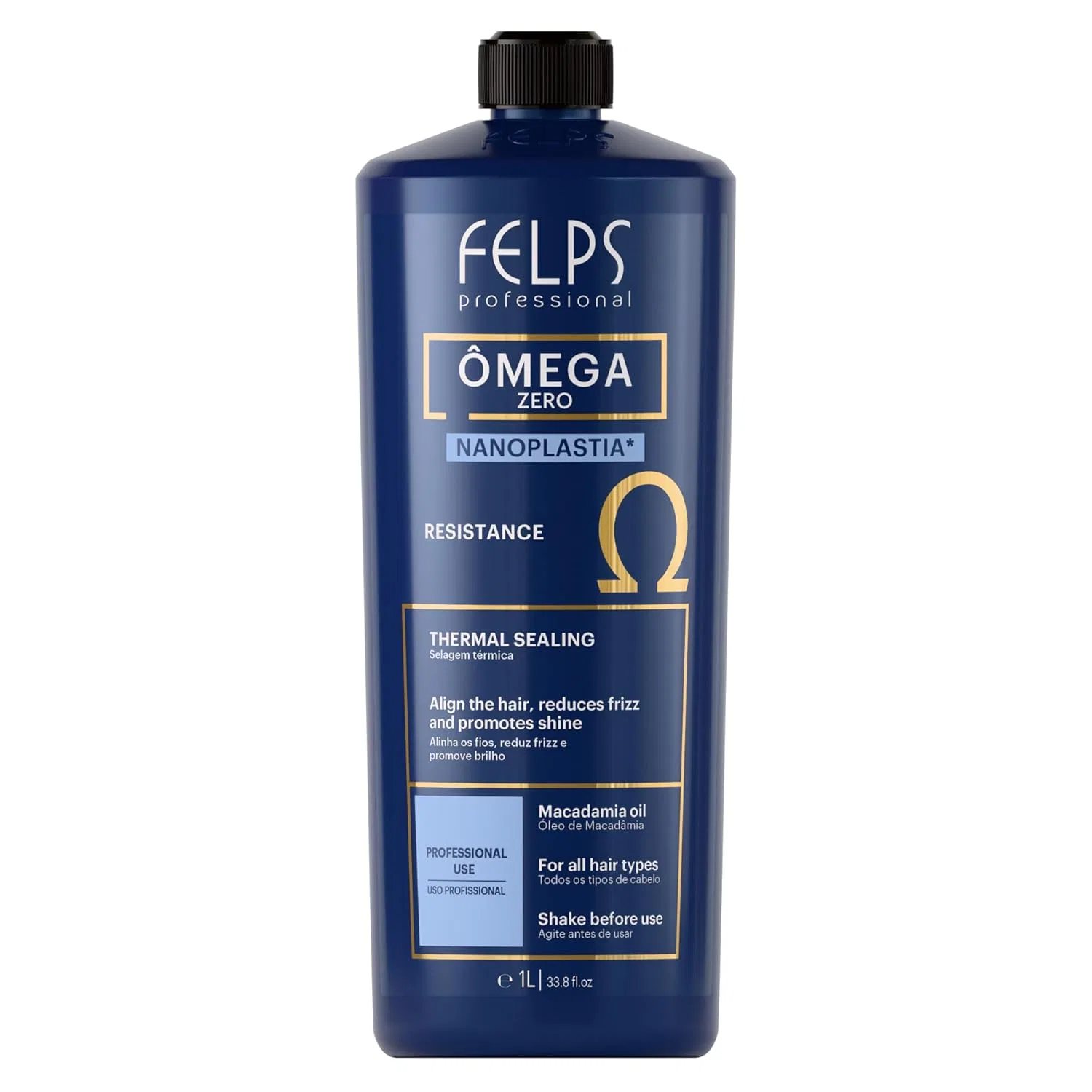 Нанопластика для выпрямления волос Felps Professional Omega Zero Resistance, 1000 мл Felps Professional