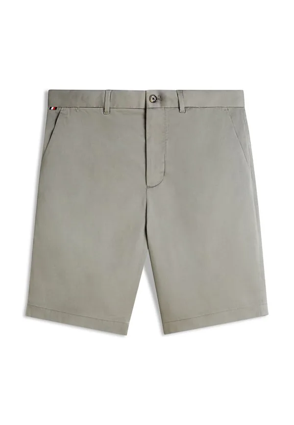 Бруклинские атласные узкие шорты-чиносы Tommy Hilfiger, Hydrogen Grey — фото 3