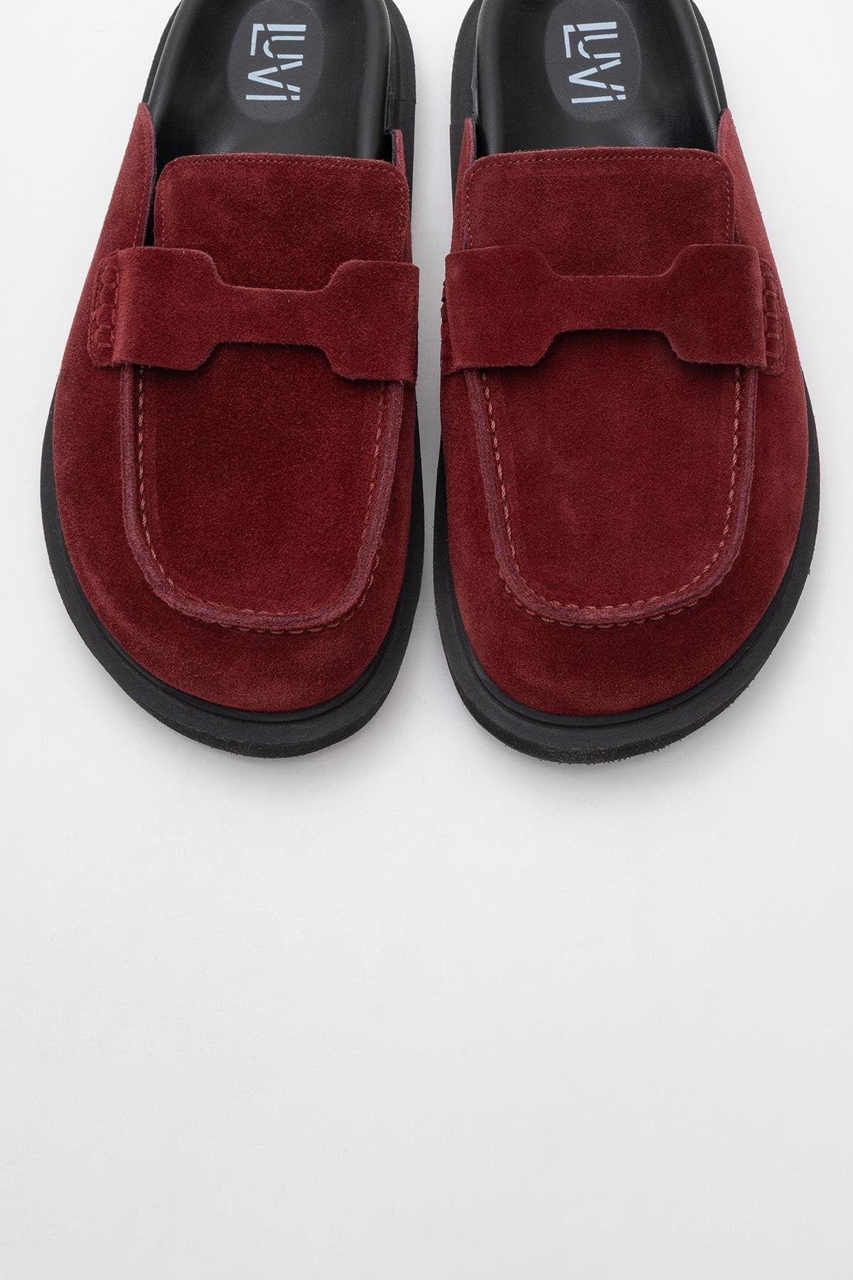 Лавен кожаные клоги-шлепанцы Forever & Always Shoes, бежевый — фото 2