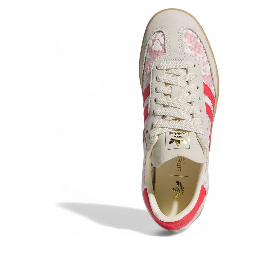 Кроссовки (WMNS) adidas x Liberty London Samba OG 'Better Scarlet', бежевый — фото 4