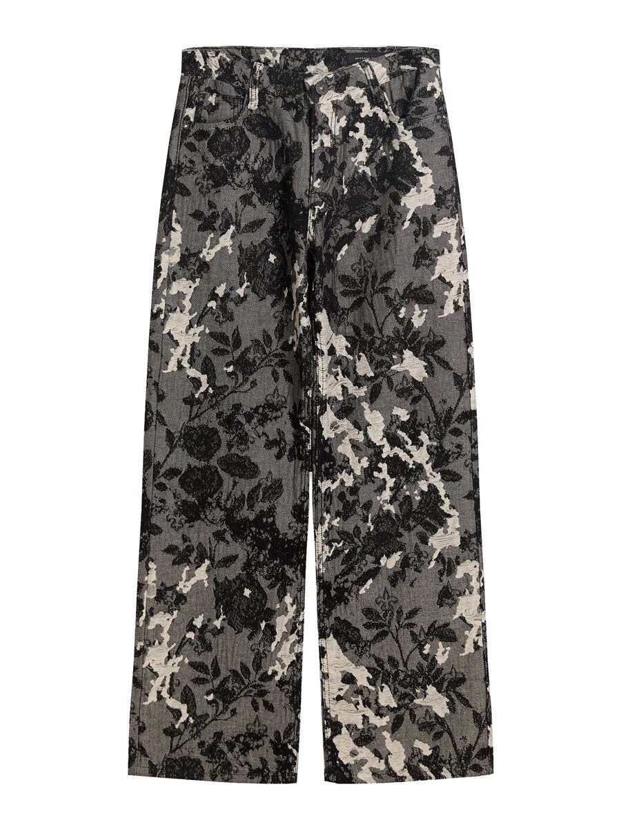 

Джинсы с широкими штанинами Bershka, Black