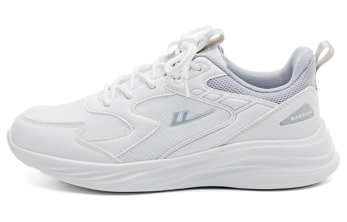 

WARRIOR Дышащие и легкие низкие кеды для бега унисекс бело-серые, цвет White Gray