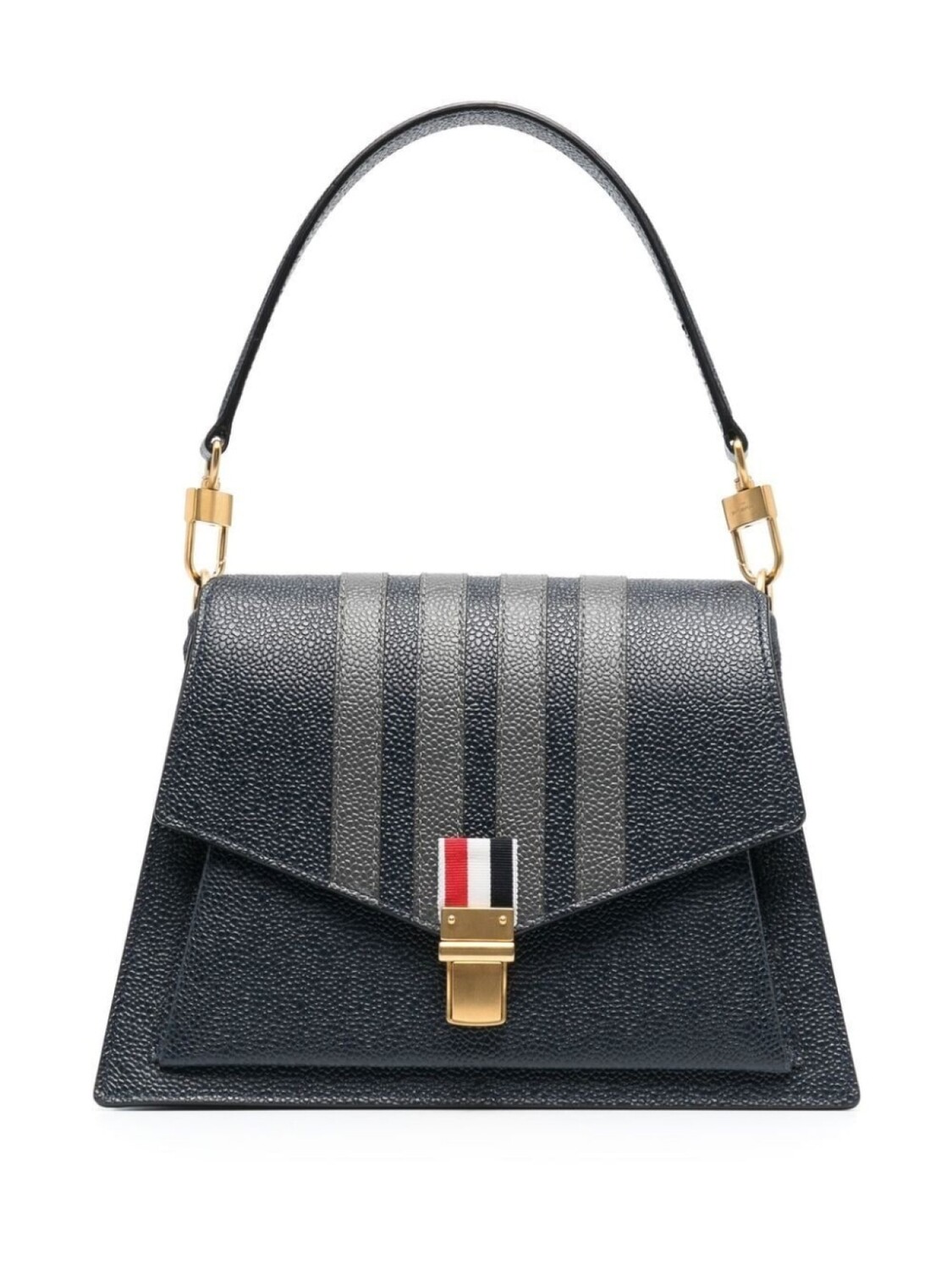 

Thom Browne Trapeze 4-Bar tote bag, синий