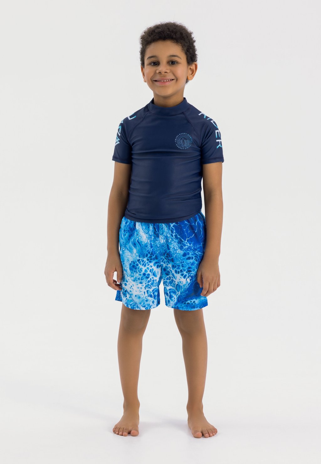 

Купальный костюм SHORT SLEEVE SHORT SET MINOTI, темно-синий