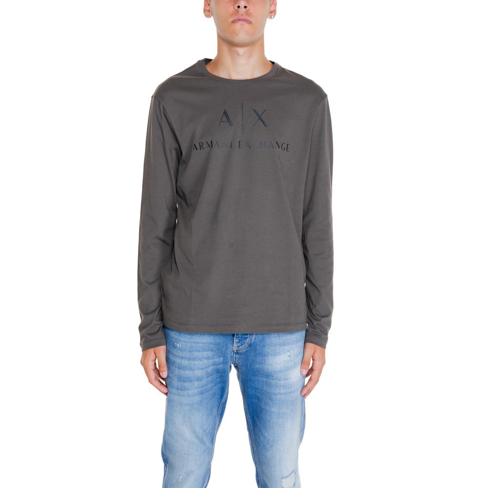

Зеленая хлопковая рубашка Armani Exchange
