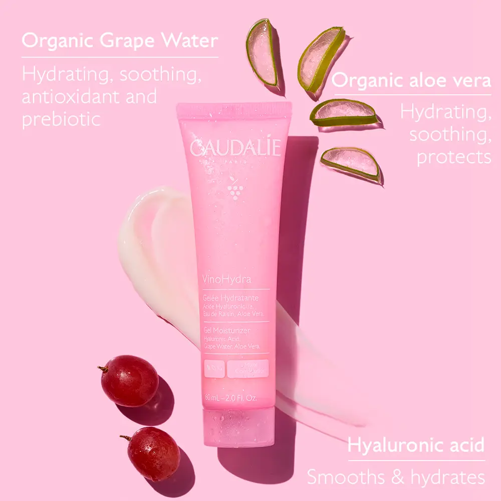 Крем для лица Vinohydra gel-crema hidratante Caudalie, 60 мл. — фото 3