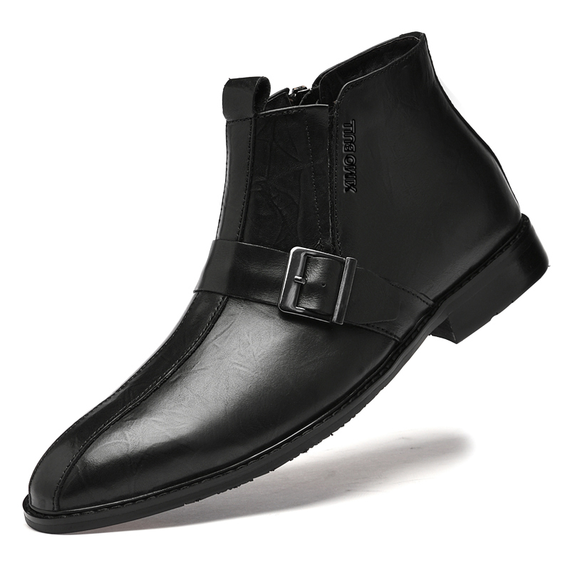 XIMO BULL Мужские повседневные туфли черные обычные, цвет Black Regular — фото 4