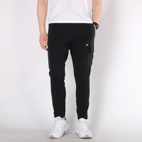 Повседневные брюки спортивная одежда логотип сращивание athleisure повседневные спортивные брюки Nike, черный — фото 4