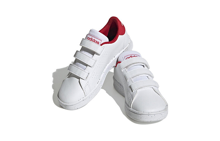 Детские кроссовки для скейтбординга ADVANTAGE PS Low-top белые/красные Adidas Neo — фото 3