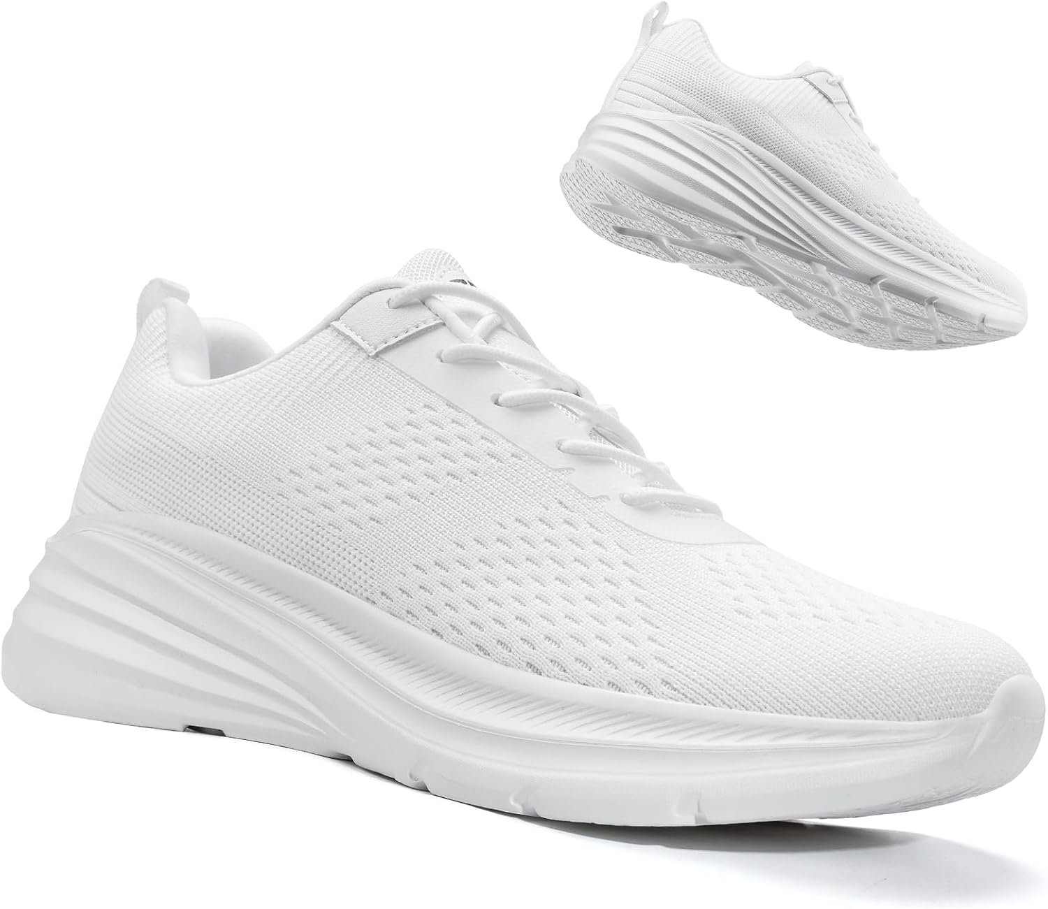 

Мужские кроссовки ZOVE для ходьбы, бега и тенниса с амортизацией, противоскользящие, легкие, спортивные, удобные, дышащие кроссовки для тренажерного зала и бега, белый