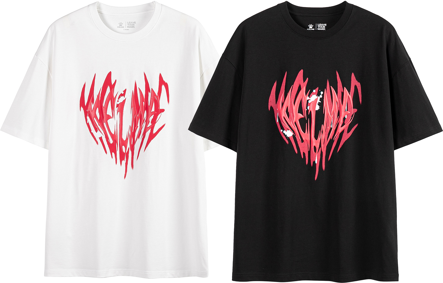 

KELME Футболка Unisex 2 шт белый+черный