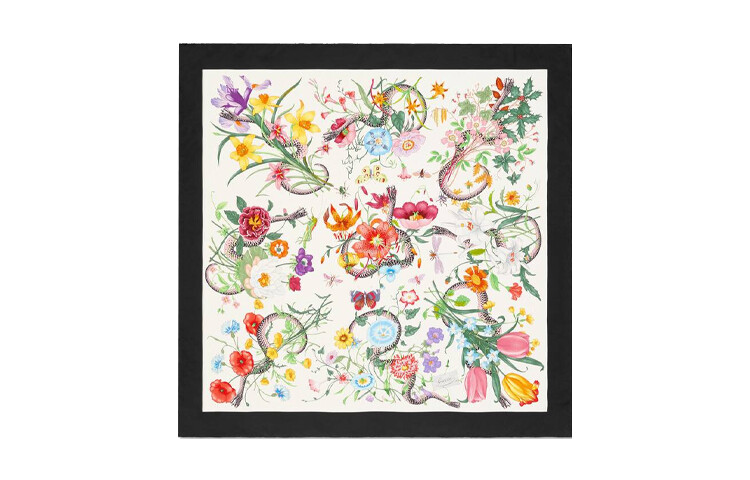 

GUCCI Женский шелковый шарф, Multicolor
